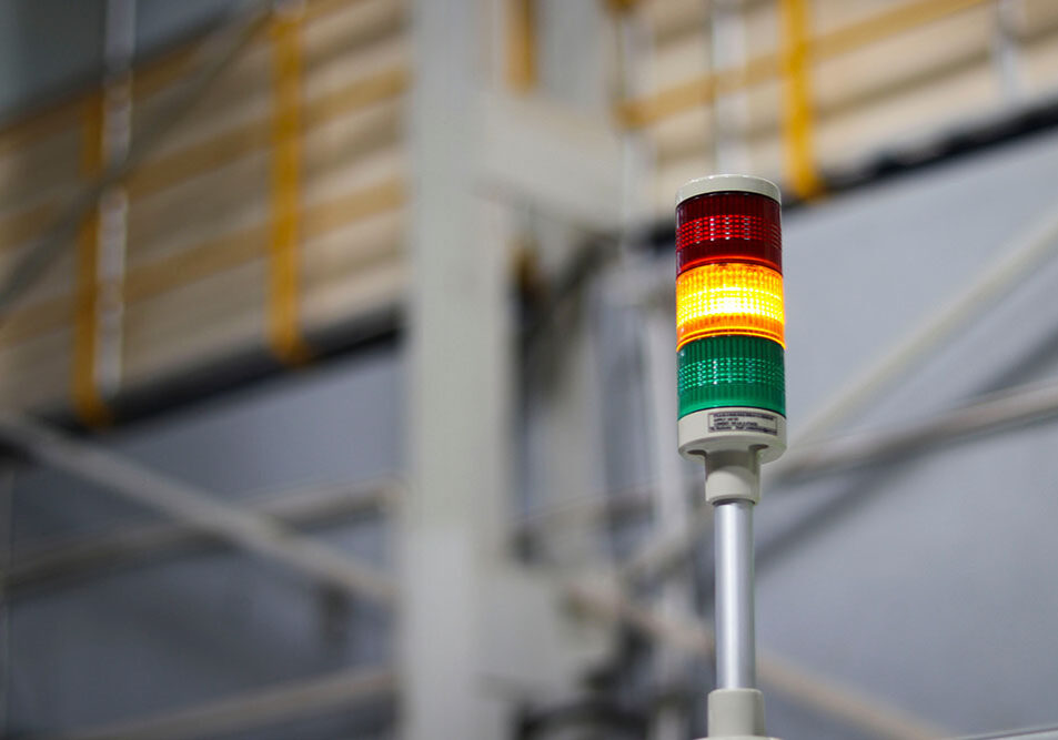 Tri color industrial andon light